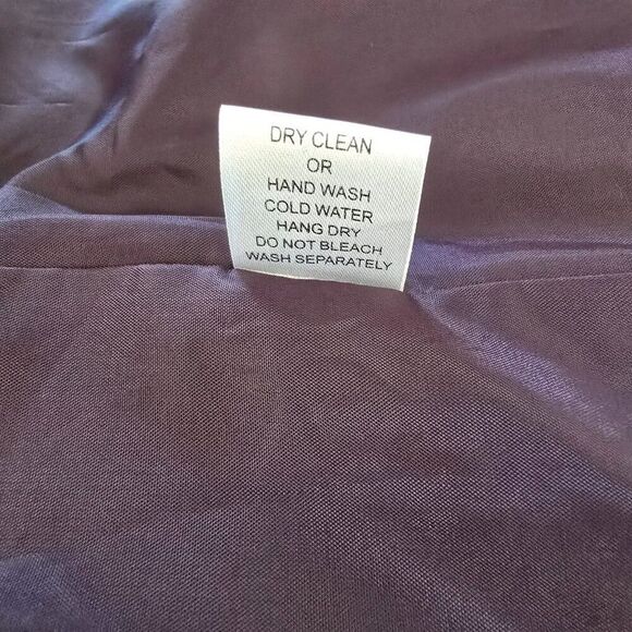 Panitti Purple Blazer Jacket Womens Sz L Embroidered Beaded Lace Embellished - Picture 12 of 12